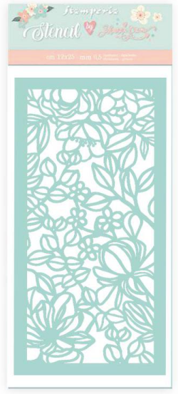 Stamperia Thick Stencil - Celebration Flowers and Leaves